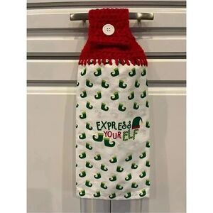 Crochet Top Kitchen Towel- Express Your Elf